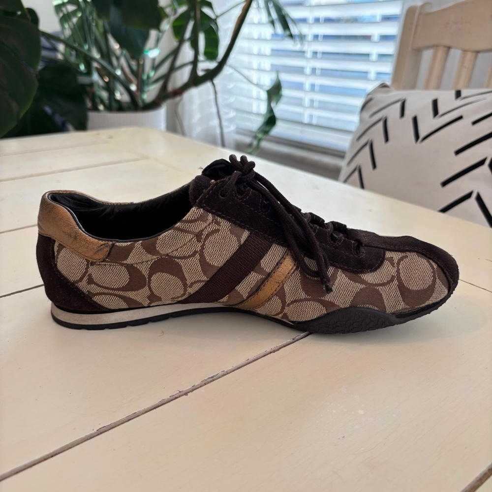 Coach Katelyn Monogram Signature Lace Up Sneakers Women’s Size 8 - Picture 12 of 15